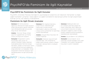 PsycINFO`da Feminizm ile ilgili Kaynaklar