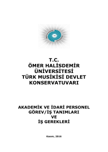 tc ömer halisdemir üniversitesi türk musikisi devlet konservatuvarı