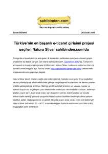 Türkiye`nin en başarılı e-ticaret girişimi projesi seçilen