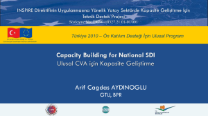 Capacity Building for National SDI Ulusal CVA için Kapasite