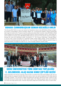 gediz üniversitesi türk dünyası topluluğu 2. geleneksel alaş kazak