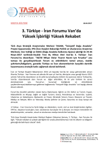 3. Türkiye - İran Forumu Van`da Yüksek İşbirliği Yüksek