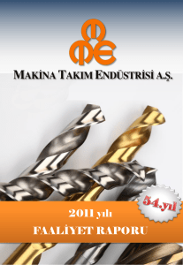 2011 yılı FAALİYET RAPORU