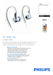 SHS8001/00 Philips Kulak Kancalı Kulaklıklar