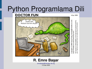 Python Programlama Dili