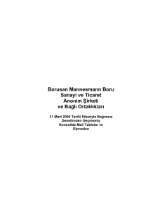 Borusan Mannesmann Boru Sanayi ve Ticaret Anonim Şirketi ve