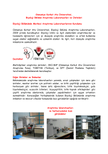 Osmaniye Korkut Ata Üniversitesi, Biyoloji Bölümü Araştırma