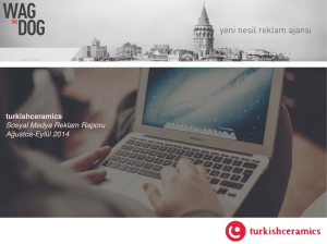 turkishceramics Sosyal Medya Reklam Raporu Ağustos