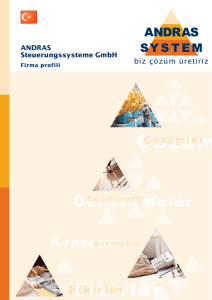 Çözümler - ANDRAS Steuerungssysteme GmbH