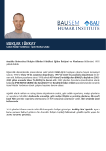 burçak türkay - BAUSEM - Bahçeşehir Üniversitesi
