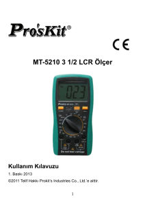 MT-5210 3 1/2 LCR Ölçer - (測試站)Prokit`s Industries Co., Ltd.