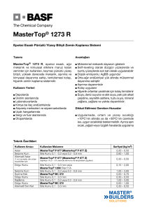 MasterTop® 1273 R - AYTEKİN TEKNİK YAPI