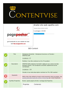 Analisi sito web wpofisi.com - Contentvise Free Website Audit free