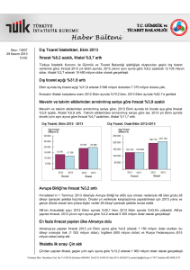 Dış Ticaret İstatistikleri-(Ekim 2013