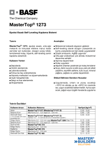 MasterTop® 1273 - AYTEKİN TEKNİK YAPI