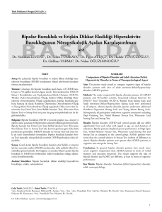 13019_Bipolar Bozukluk.indd - Turkish Journal of Psychiatry
