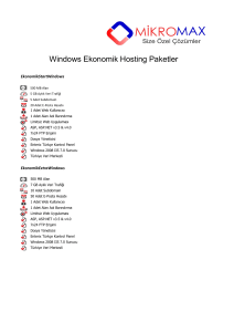 Windows Ekonomik Hosting Paketleri