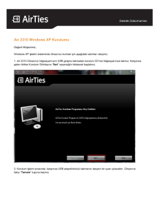 Air 2310 Windows XP Kurulumu