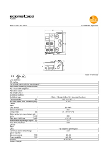 AC5285 AS-Interface Ağ sistemi AirBox 2x3/2 2x2DI IP67 Made in
