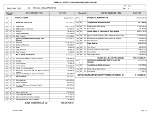 123.229.729,19 114.676.289,89 1.153.953,68 BÜTÇE GELİRLERİ