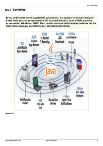 Java Temelleri : Java Terimleri