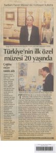 Türkiye`nin ilk özel müzesi 20 yaşında