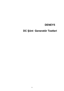 DENEY5 DC Şönt Generatör Testleri