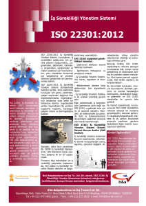 ISO 22301:2012 - BVA Belgelendirme