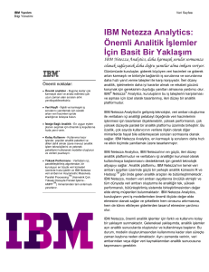 IBM Netezza Analytics - OSIS ile ilgili daha detaylı bilgiye www