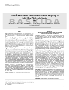 1236_Sivas İli.indd - Turkish Journal of Psychiatry