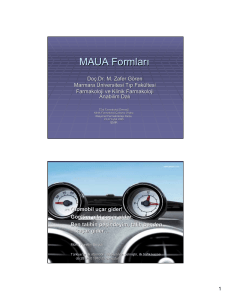MAUA Formları - Türk Farmakoloji Derneği