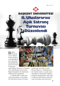II. Uluslararası Açık Satranç Turnuvası Düzenlendi