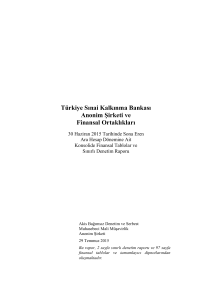 Türkiye Sınai Kalkınma Bankası Anonim Şirketi ve Finansal Ortaklıkları