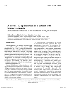 A novel 110-bp insertion in a patient with