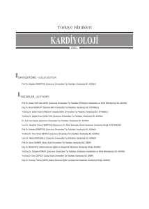 kardiyoloji - Türkiye Klinikleri