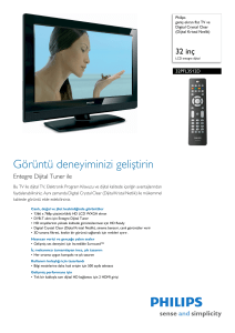 32PFL3512D/12 Philips geniş ekran flat TV ve Digital Crystal Clear