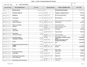 tablo 1.1 bütçe uygulama sonuçları tablosu 830 4.165.632,59 830