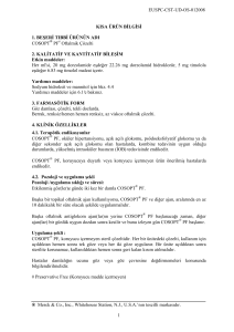 EUSPC-CST-UD-OS-012008 1 KISA ÜRÜN BİLGİSİ 1. BEŞERİ