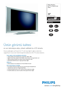 30PF9946/12 Philips flat TV ve Dijital Kristal Netlik