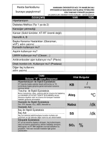 epistaksis çalışma formu - Marmara Üniversitesi Acil Tıp Anabilim Dalı