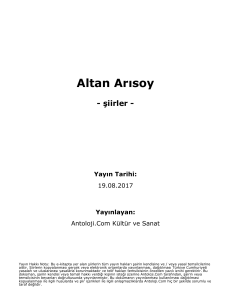 Altan Arısoy - Antoloji.Com