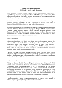 Coğrafi Bilgi Sistemleri Kongresi 31 Ekim 2011 Antalya Açılış
