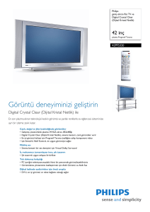 42PF5320/10 Philips geniş ekran flat TV ve Digital Crystal Clear