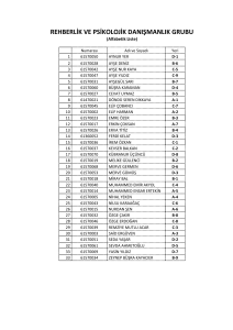 rehberlik ve psikolojik danışmanlık grubu
