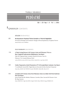 pediatri - Türkiye Klinikleri