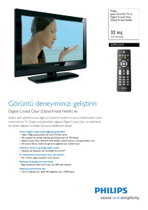 32PFL3312/10 Philips geniş ekran flat TV ve Digital Crystal Clear