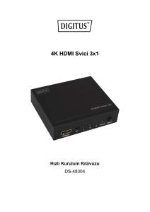 4K HDMI Svici 3x1