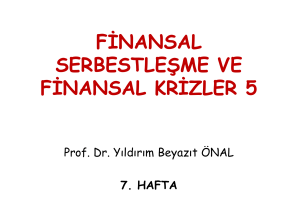 Slayt 1 - FİNANSEKOL Prof. Dr. Yıldırım Beyazıt Önal