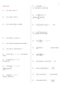 Page 1 1 trigonometrik 8. f (x) = Secx ⇒ f`(x) = ? 8. f (x) = Cosec ⇒ f