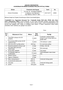 ANKARA ÜNİVERSİTESİ KOORDİNASYON BİRİMİ